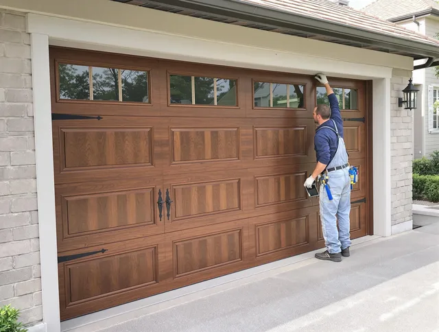 Custom garage door showcase by Lehigh Acres Garage Door Repair in Lehigh Acres