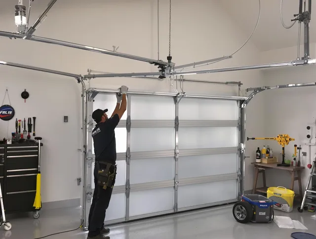 Lehigh Acres Garage Door Repair certified team performing precision garage door installation in Lehigh Acres