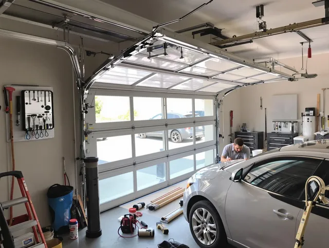 Garage door noise reduction service by Lehigh Acres Garage Door Repair in Lehigh Acres
