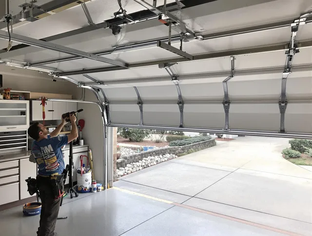 Garage door track repair service by Lehigh Acres Garage Door Repair in Lehigh Acres